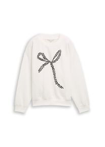 Tom Tailor Denim Bluză de molton Femei alb, Mărimea XS