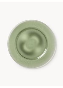 Underlägg Effie, 2st Grön Glas Ø 33 cm | Westwing Collection