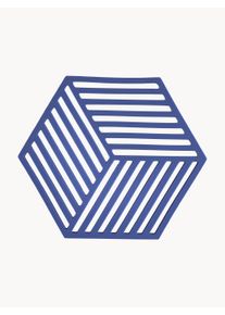 Zone Denmark Silikonebordskåner Hexagon Blå Plastik B 14 x L 16 cm