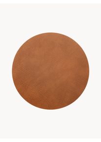 Lind DNA Rund læder-underlag Hot Brun Læder Ø 24 cm