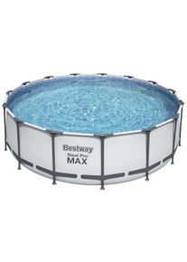 Bestway Steel Pro Max Frame Set Above Ground Pool - Blue, 15 Ft - New Generation BW56438