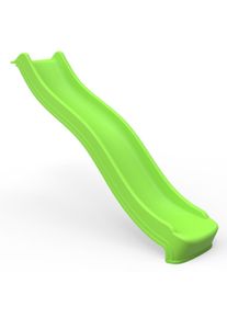 REBO 8FT (220cm) Universal Children&rsquo;s Plastic Garden Wave Slides - Light Green