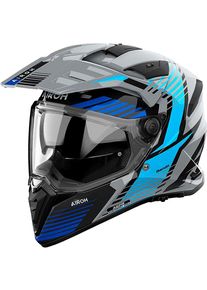 Airoh Bandit Spicy, kask przygodowy , kolor: szary/niebieski/czarny , rozmiar: XL