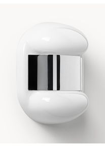 Kinkiet LED Iluna Biały, Srebrny Szkło, Metal S 30 x W 26 cm | Westwing Collection