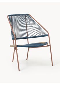 Z&aacute;hradn&eacute; kreslo Jacob Modr&aacute; Kov &Scaron; 69 x H 75 cm | Westwing Collection