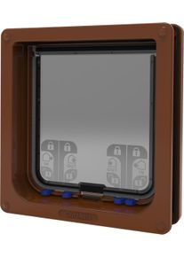 Closer Pets Cat Mate XL 4-Wege Katzentüre, braun