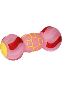 KERBL Pet Sports Vinyl Hantel mit Squeeker, farblich sortiert, 19cm