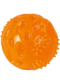 KERBL Pet ToyFastic Squeaky Ball, orange, Ø7,5cm