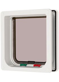 Closer Pets Cat Mate 4-Wege Katzentüre mit Tunnel, weiß