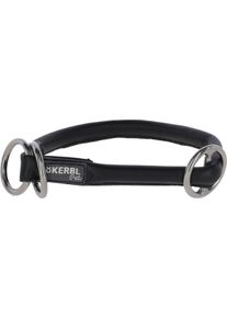 KERBL Pet Roma Rundleder-Halsband mit Stopper, schwarz, 60cm/8mm