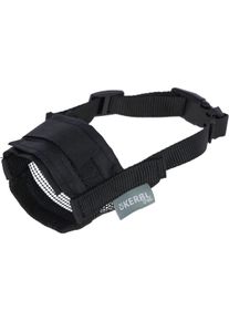 KERBL Pet Nylon Maulkorb, schwarz, M, 17-22cm/7,5cm