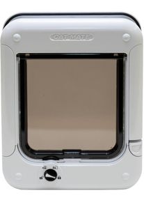 Closer Pets Cat Mate 4-Wege Katzentüre mit Drehverriegelung, weiß