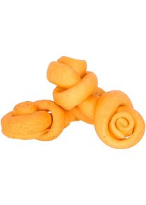 KERBL Pet Schweinehaut Knoten, geräuchert, 10-12cm, 2 Stück