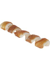 KERBL Pet Rinderhaut Kauspirale mit Hühnchen, 20cm, 55g