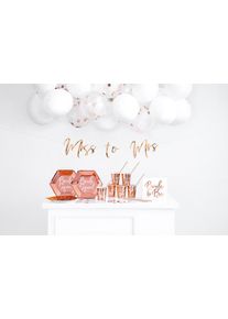 partydeco Party-Dekorationsset - Junggesellinnenabschied, roségold (1 VPE / 60 Stk.)
