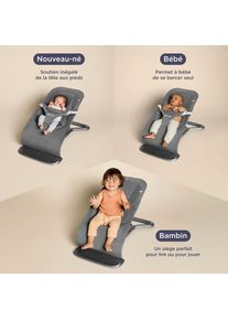 ergobaby Transat Bébé 3-en-1 Evolve: Gris Anthracite
