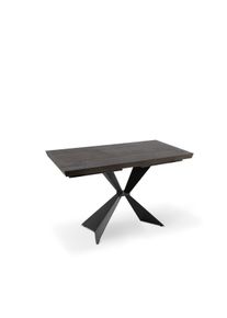 Stones Stark - Tavolo allungabile (160/240 x 90 cm) in impiallacciato nero