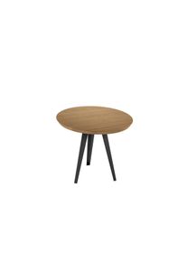 Stones Henry - Tavolo fisso (DIAM 130 cm) in impiallacciato rovere nero