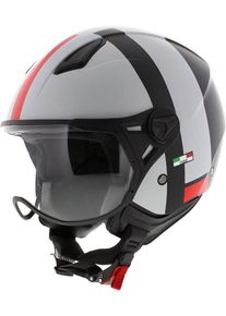 Vito Moda, casque &agrave; r&eacute;action , couleur: Mat Blanc/Noir/Rouge , taille: S
