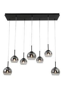 Novel H&auml;ngeleuchte , Schwarz, Chromfarben , Metall, Kunststoff, Glas , 31x120x110 cm , Lampen & Leuchten, Innenbeleuchtung, H&auml;ngeleuchten, Pendelleuchten