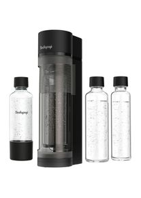 SODAPOP Wassersprudler, Schwarz Hochglanz, Kunststoff, Glas, 11.2x42.6x18.8 cm, Lfgb, FSC Mix, Geschirr, Wasseraufbereitung, Wassersprudler