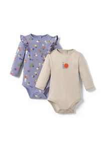 Tchibo - 2 Baby-Bodys - Baby - Gr. 62/68 - creme/print