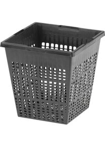 Oase, Brunnen + Gartenteich, Teichpflanzkorb 11 x 11 cm Kunststoff, eckig, schwarz