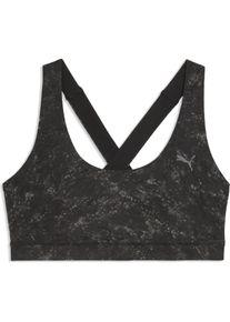 Puma, Sport-BH, Cloudspun Bra AOP - Mid (XL), Schwarz