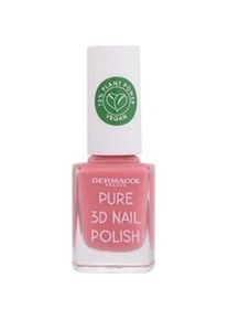 Dermacol, Nagellack, Natural nail polish Pure 3D (Nail Polish) 11 ml - Shade: 04 Poppy Red (04 Poppy Red)
