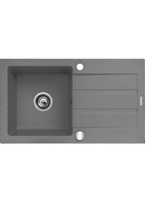 Maidsinks, Spülbecken, Einbeckenspüle mit Abtropffläche Promo 76x44 1B 1D E070053701 (Einbauspüle, 44 cm, 76 cm)