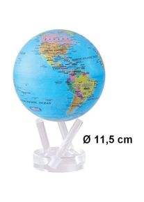 Movea, Globus, Mova wereld op zonne energie Ã ̃ 11,5 cm - Blauw met staatkundige kaart (BOE) (11.50 cm)