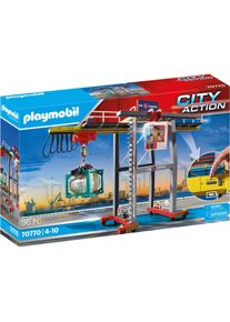 Playmobil Portalkran mit Containern (70770, Playmobil City Action)