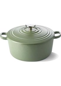 Bk Bourgogne Braadpan - 24 cm - Olive Green, Pfanne + Kochtopf, Grün