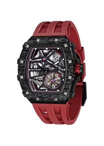 Tsar Bomba, Armbanduhr, TB8209CF-02 Herrenuhr Elementar Carbonfaser Automatik 44mm 5ATM, Schwarz