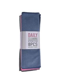 Fs-Star Reinigungstücher aus Microfaser 8 Stück 30x30cm versch.Farben, Reinigungsutensil, Mehrfarbig