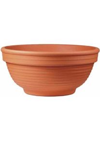Spang, Blumentopf, Pflanzschale, rund, Ø 27x13 cm, aus Ton in terracotta (28 cm)