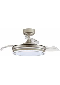 Cristal Record Deckenventilator Durchsichtig Metall Ø 92 cm, Ventilator