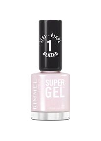 Rimmel London, Nagellack, Super Gel ohne UV/LED Versiegelung Pink Glazed (Pink Glazed)