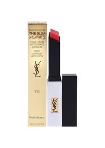 Yves Saint Laurent, Lippenstift + Lipgloss, Rouge Pur Couture The Slim Sheer Matte Corail Explicite 111