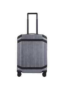 Piquadro, Koffer, PQ Light Premium Ultra Slim Spinner 55 Grau / Schwarz, Grau, (38 l)