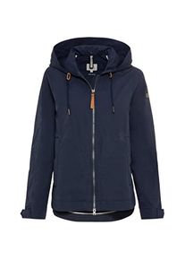 Camel Active, Damen, Jacken, Wasserdichte Winddichte Jacke mit verstellbarer Kapuze und Seitenschlitzen (46), Blau, 46