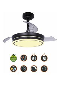 Cristal Record Deckenventilator 85-065-46-180 Schwarz, Ventilator