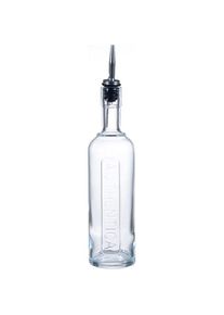 Glashandel Alpnach, Ölspender + Essigspender, Optima Authentica Flasche 0.5 lt. mit Ausgiesser inox (500 ml)
