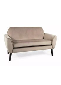 Signal Pohovka MENA VELVET | tmavob&eacute;žov&aacute;