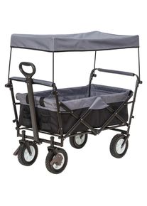 My Baby Lou Bollerwagen , Grau, Schwarz , Metall, Kunststoff, Textil , 50x102x100 cm , Freizeit & Co, Gartenspielzeug, Bollerwagen