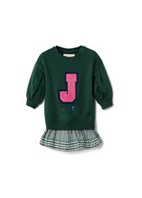 Tchibo - Sukienka - kobieta - rozmiar 110/116 - kolor: beżowy/niebieski/w kratkę