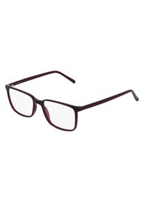 Fielmann JIL 006 CL Brille Herren | Fassung: Vollrand, Quadratisch, Rot Dunkel