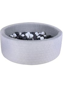 KNORRTOYS Bällebad »Soft, Geo Grey« mit 300 Bällen Grey/creme; Made in Europe in grau