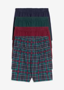 bonprix Lezser dzs&ouml;rz&eacute; bokszerals&oacute; bő fazonban, pamuttal (5 db-os csomag), k&eacute;k, 12 (5XL)