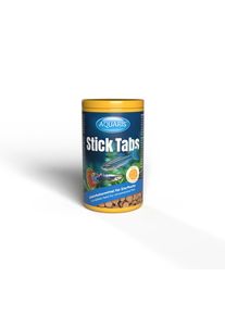 AQUARIS Stick Tabs &ndash; H&oslash;jkvalitets fiskefodertabletter til akvariefisk med Artemia & Tubifex. Kl&aelig;betabletter til observation p&aring; akvarieglasset